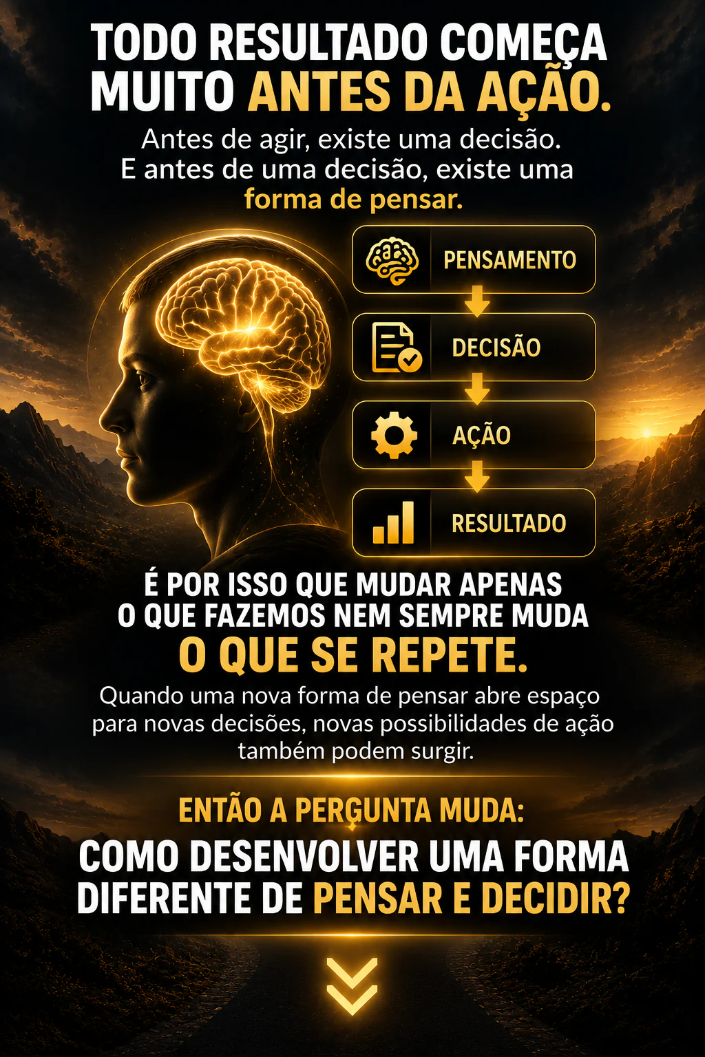 Todo resultado começa antes da ação