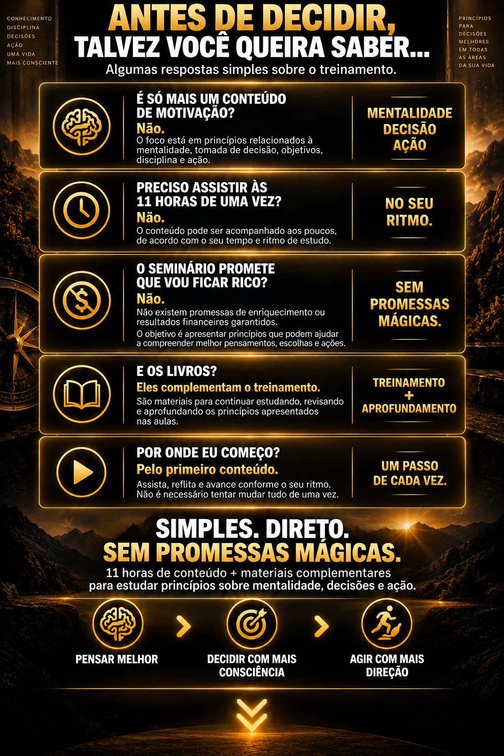 Perguntas frequentes sobre o treinamento